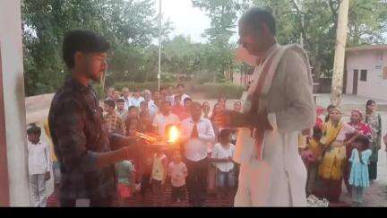 धनौरा: गजरौला में मां चामुंडा मंदिर में भव्य आरती कार्यक्रम का हुआ आयोजन