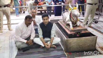 उज्जैन शहर: असम सरकार के मंत्री रुपेश गोवाला ने विश्व प्रसिद्ध बाबा महाकाल मंदिर में किए दर्शन
