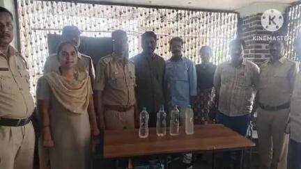 కట్ల తండాలో నాటు సారా తయారీ చేస్తున్న వ్యక్తి అరెస్ట్, 4 లీటర్ల నాటు సారా స్వాధీనం