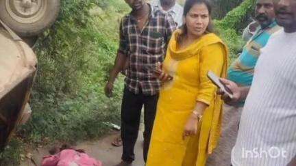 సర్వేపల్లి: ముత్తుకూరులో ఆటో బోల్తా, నలుగురికి గాయాలు