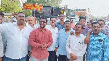 शाहूवाडी: नाविद मुश्रीफ यांची गोकुळच्या चेअरमन पदी निवड झाल्यानंतर गडहिंग्लज मध्ये जल्लोष