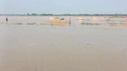 दिघलबैंक: लोहागरा वार्ड संख्या-2 में कनकई नदी का पानी घुसा, जलस्तर बढ़ने से मची अफरा-तफरी