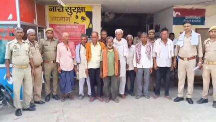 बैरिया: रेवती पुलिस ने अलग-अलग स्थानों से विभिन्न मामलों में वांछित 9 वारंटी NBW अभियुक्तों को किया गिरफ्तार