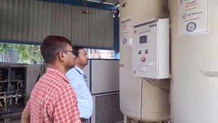 जगदीशपुर: मुख्यालय के निर्देश पर सदर अस्पताल में ऑक्सीजन प्लांट का मॉकड्रिल, कोरोना के बढ़ते मामले देखते हुए किया गया