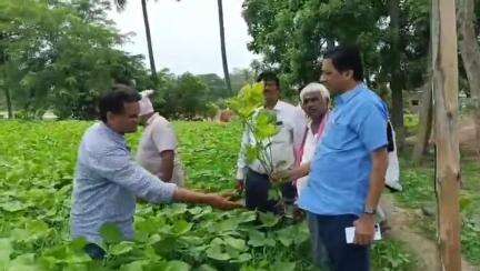 ఆధునిక విధానంతో రైతులకు డ్రోన్ల ద్వారా సాగు చేసేందుకు అవగాహన వ్యవసాయ జెడి విజయకుమార్