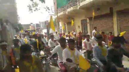 पोरसा: पोरसा शहर में आज अहिल्याबाई होल्कर जी की भव्य शोभा यात्रा निकाली गई