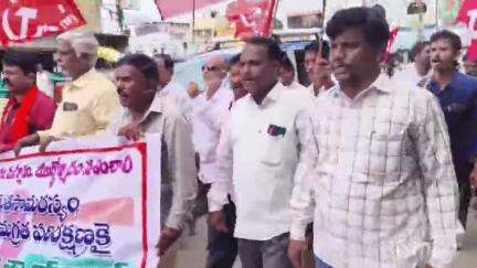 ఆదోని: మతసామరస్యం దేశ సమగ్రత పరిరక్షణకై సిపిఎం ఆధ్వర్యంలో సమైక్యత యాత్ర ర్యాలీ