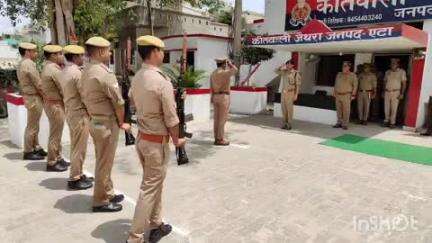 अलीगंज: एटा के एएसपी राजकुमार सिंह ने जैथरा थाने का वार्षिक निरीक्षण किया, महिला संबंधी मामलों पर दिया विशेष फोकस
