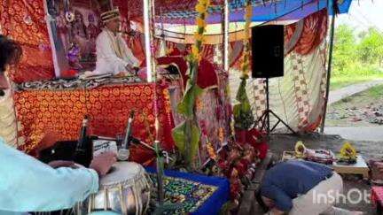 भोटा: चौकी कंकरी में भागवत कथा में विधायक आशीष शर्मा ने नवाया शीश