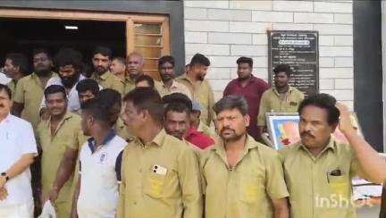 ತೀರ್ಥಹಳ್ಳಿ: ರಾಜ್ಯ ಸರ್ಕಾರ ಕೂಡಲೇ ಪೌರಕಾರ್ಮಿಕರ ಬೇಡಿಕೆ ಈಡೇರಿಸಬೇಕು:ಪಟ್ಟಣದಲ್ಲಿ ಶಾಸಕ ಆರಗ ಜ್ಞಾನೇಂದ್ರ