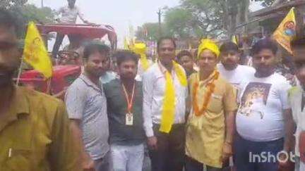 हाथरस: हाथरस शहर में बघेल समाज द्वारा निकाली गई अहिल्याबाई होलकर की 300वीं शोभा यात्रा, सदर विधायक ने फीता काटकर किया रवाना