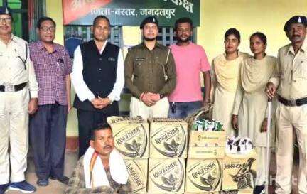जगदलपुर: बस्तर जिले में अवैध शराब के खिलाफ कार्रवाई करते हुए आबकारी विभाग ने 87.96 बल्क लीटर शराब किया ज़ब्त
