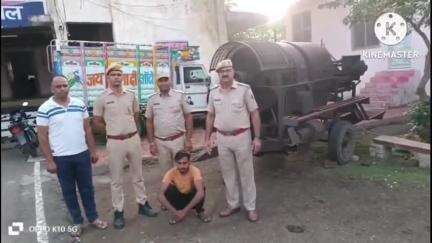 छीपाबड़ोद: सारथल में चोरी की थ्रेशर मशीन खरीदने वाले आरोपी को पुलिस ने किया गिरफ्तार