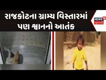 Rajkot Dog Terror News : રાજકોટના ગ્રામ્ય વિસ્તારમાં પણ શ્વાનનો આતંક | Dog Attack On Child | News18