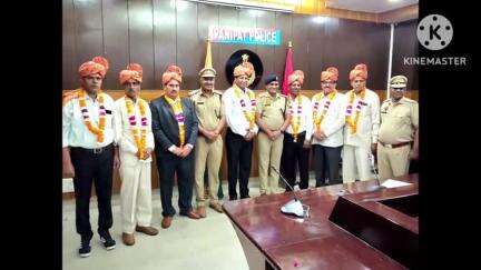 पानीपत: पानीपत पुलिस के 7 अधिकारी सेवानिवृत्त हुए, डीएसपी सतीश वत्स ने दी शुभकामनाएं