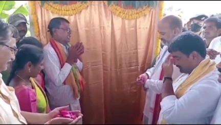 బోయిన్‌పల్లి: జగరావు పల్లెలో హై లెవెల్ వంతెన పనుల ను ప్రారంభించిన కేంద్ర హోం శాఖ సహాయక మంత్రి బండి సంజయ్ చొప్పదండి MLA మేడిపల్లి సత్యం