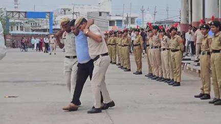 नूह: नूह बस स्टैंड पर जिला प्रशासन द्वारा किया गया मॉक ड्रिल