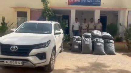 बनेड़ा: बनेड़ा पुलिस ने 277 किलो से अधिक अवैध डोडा पोस्त व फॉर्च्यूनर गाड़ी की जब्त