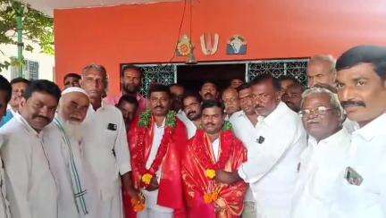 వైసీపీ రాష్ట్ర విభాగంలో చోటు దక్కించుకున్న రాజునాయుడు, నర్సిరెడ్డిలకు ఓబులదేవర చెరువులో సన్మానం