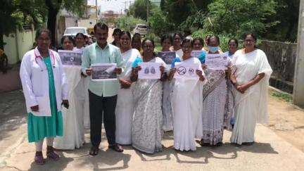 జమ్మికుంట: వావిలాల గ్రామంలో PHC వైద్య సిబ్బంది ఆధ్వర్యంలో పొగాకు వ్యతిరేక దినోత్సవం సందర్భంగా ప్రజలకు అవగాహన ర్యాలీ