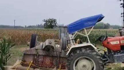গোয়ালপোখর ১: গোয়ালপোখর থানার মনিভিটা এলাকায় নিয়ন্ত্রণ হারিয়ে উল্টে গেলো ভুট্টা বোঝাই ট্রলি আহত চালক