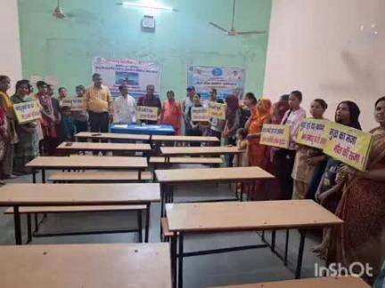 अटेर: भिण्ड के भगवंती बाई शिक्षा प्रसार समिति स्कूल में जन अभियान परिषद द्वारा विश्व तंबाकू निषेध दिवस पर संगोष्ठी आयोजित