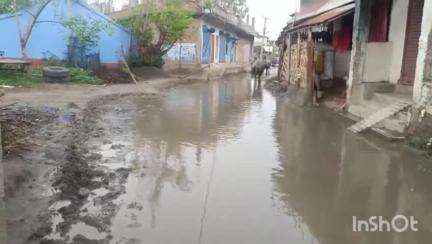 मनिहारी: मनिहारी : बारिश के पानी से हुए सड़कों पर जलजमाव की समस्या से लोगों का जीना हुआ मुहाल,जिला प्रशासन से दूर माँग#Jansamasya