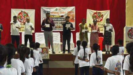 सिंगरौली: वीबा क्लब NTPC में विश्व तम्बाकू निषेध दिवस पर बच्चों को दिलाई गई शपथ