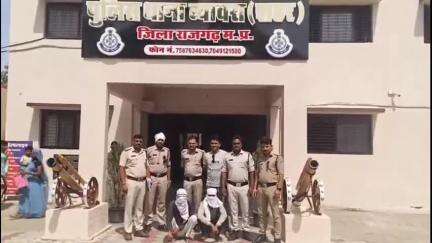 राजगढ़: ब्यावरा सिटी थाना पुलिस ने अवैध गांजे की तस्करी करते दो आरोपियों को किया गिरफ्तार