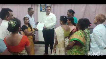 గాజువాక: జివిఎంసి కమిషనర్ కి సీ ఎం ఓ హెచ్ ద్వార  వినతి పత్రం సమర్పించిన జివిఎంసి కాంట్రాక్టు వర్కర్స్ యూనియన్