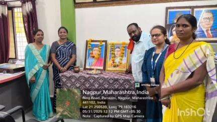 पारशिवनी: जुनीकामठी गाडेघाट गटग्रामपंचायत येथे  अहिल्याबाई होल्कर यांची जयंती साजरी करण्यात आली