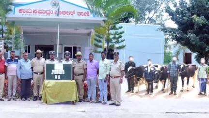 ಕೆ.ಜಿ.ಎಫ್: 5 ಕಳವು ಪ್ರಕರಣಗಳಲ್ಲಿ ನಾಲ್ವರು ಅಂತರರಾಜ್ಯ ಆರೋಪಿಗಳನ್ನು ಬಂಧಿಸಿದ ಕಾಮಸಮುದ್ರಂ ಪೊಲೀಸರು, ಮಾಲು ವಶ