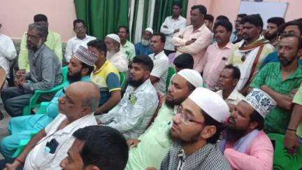 নানুর: ঈদ-উল-আজহা উপলক্ষে কীর্ণাহার থানায় মসজিদের ইমাম দের নিয়ে প্রশাসনিক বৈঠক; উপস্থিত- BDO, জেলা পরিষদের সভাধিপতি,OC, CI