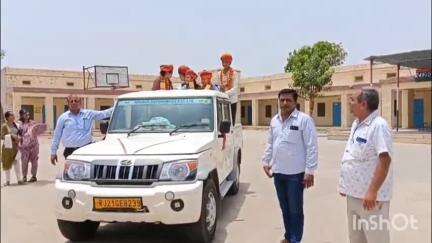 मेड़ता: जसनगर के राजकीय उच्च माध्यमिक विद्यालय में प्रतिभाओं का सम्मान किया गया, निकाली गई विजय यात्रा