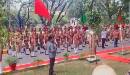 कारागार DG श्री पी॰ वी ॰ रामशास्त्री Retirement परेड