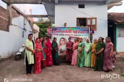 कन्नौद: कन्नौद की आंगनवाड़ी में नारी शक्ति की प्रेरणा माता अहिल्या बाई की जयंती मनाई गई
