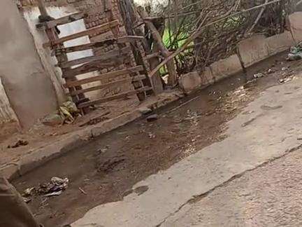 वाले का मोहल्ला में ।।। कई महीनों से साफ सफाई नहीं हुई है