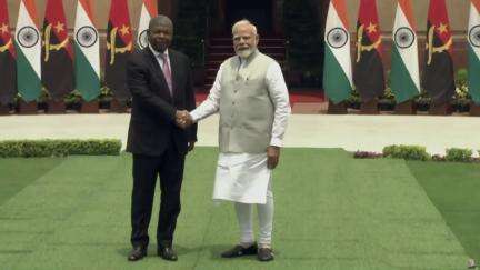 PM Narendra Modi holds delegation-level talks with the President of Angola in New Delhi