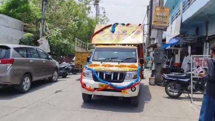 थानेसर: भक्ति से शक्ति यात्रा का कश्यप धर्मशाला में स्वागत, CM कार्यालय प्रभारी कैलाश भी रहे मौजूद