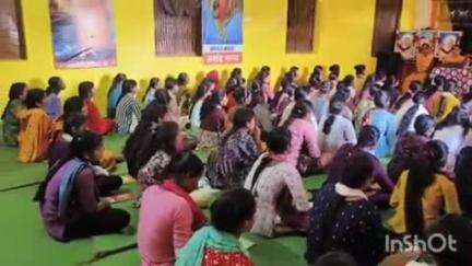 भानुप्रतापपुर: भानुप्रतापपुर में चल रहे आवासीय कन्या कौशल शिविर के तीसरे दिन 111 युवतियों ने लिया भाग