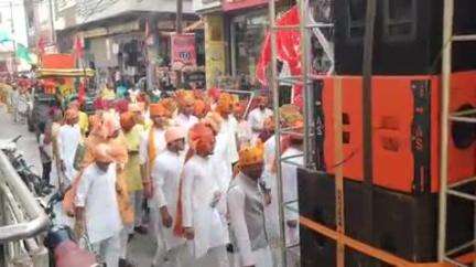 बाबई: माखन नगर में सर्व ब्राह्मण समाज ने परशुराम भगवान की भव्य शोभायात्रा निकाली