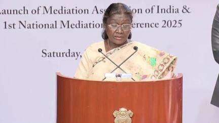 President Murmu addresses the National Conference on ‘Exploring the Efficacy and Reach of Mediation’
