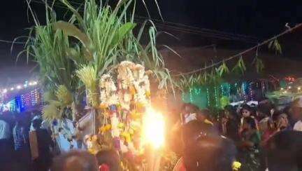 ಕೃಷ್ಣರಾಜಪೇಟೆ: ಗಾಮನಹಳ್ಳಿಯಲ್ಲಿ ಅದ್ದೂರಿಯಾಗಿ ನಡೆದ ಗ್ರಾಮ ದೇವತೆ ಶ್ರೀ ವಡ್ಗಲಮ್ಮನವರ ಕನ್ನಂಕಾಡಿ ಉತ್ಸವ
