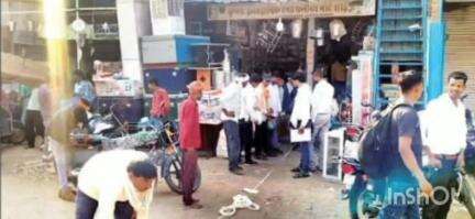 सरई: सरई नगर परिषद ने सरई बाजार में अतिक्रमण हटाने के लिए नापजोख की, व्यापारियों को नोटिस जारी किया