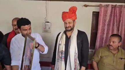 अथमलगोला: महाराणा प्रताप जयंती के न्योते पर अथमलगोला पहुंचे बिहार सरकार के मंत्री नीरज कुमार बब्लू