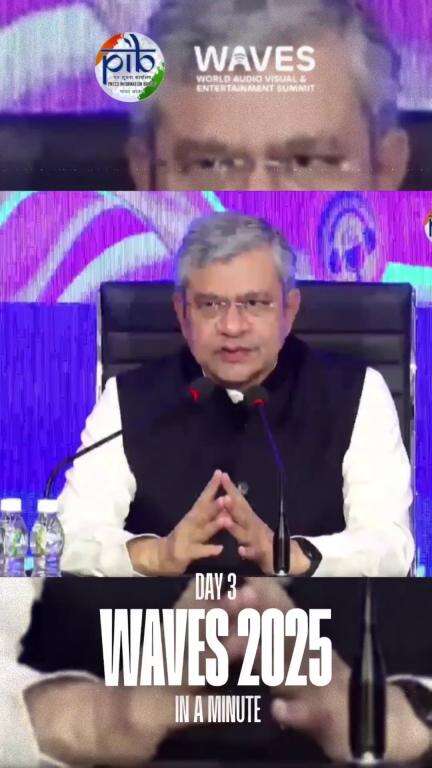 WAVES in a Minute! 
तीसरा दिन क्रिएटिव टेक्नोलॉजी इकोसिस्टम के लिए एक ऐतिहासिक मोड़ साबित हुआ