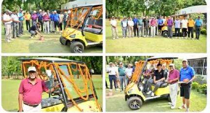 #BLWGolfClub को मिली नई सौगात!
वरिष्ठ खिलाड़ी श्री अरुण कुमार सिंह (भाई जी)द्वारा भेंट की गई अत्याधुनिक गोल्फ कार्ट का बरेका महाप्रबंधक श्री नरेश पाल सिंह ने पूजा-अर्चना के साथ किया लोकार्पण।
#gmblw