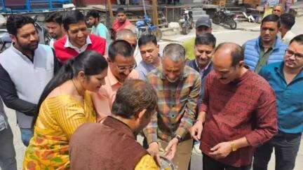 जोशियाड़ा: जोशीयाडा झूला पुल के निकट नवनिर्मित मां गंगा की मूर्ति का हुआ अनावरण
