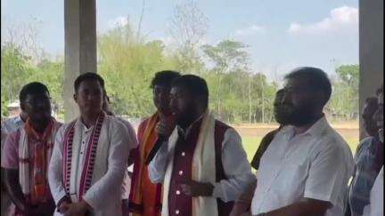 হোজাই: ৰাজবাৰীত ZPCৰ হৈ নিৰ্বাচনী প্ৰচাৰত উপস্থিত থাকে ৰাজ্য সভাৰ সদস্য তথা প্ৰাক্তন কেন্দ্ৰীয় মন্ত্ৰী ৰামেশ্বৰ তেলী