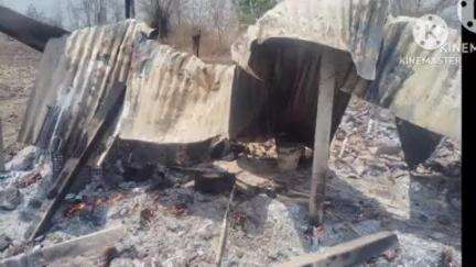 आष्टी: शेतातील गोठ्याला लागली आग शेती साहित्य जळून झाले खाक.. चामला येथील घटना दोन लाखाचे नुकसान